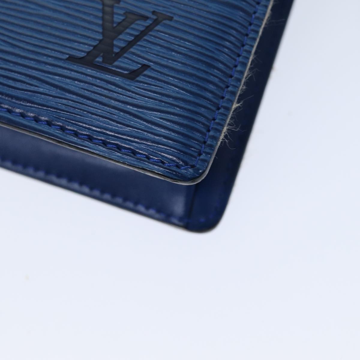 LOUIS VUITTON Epi Trousse Crete Pouch Blue M48405 LV 75732