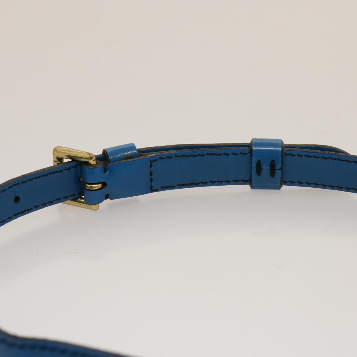 LOUIS VUITTON Epi June Feuille Shoulder Bag Blue M52155 LV 75735