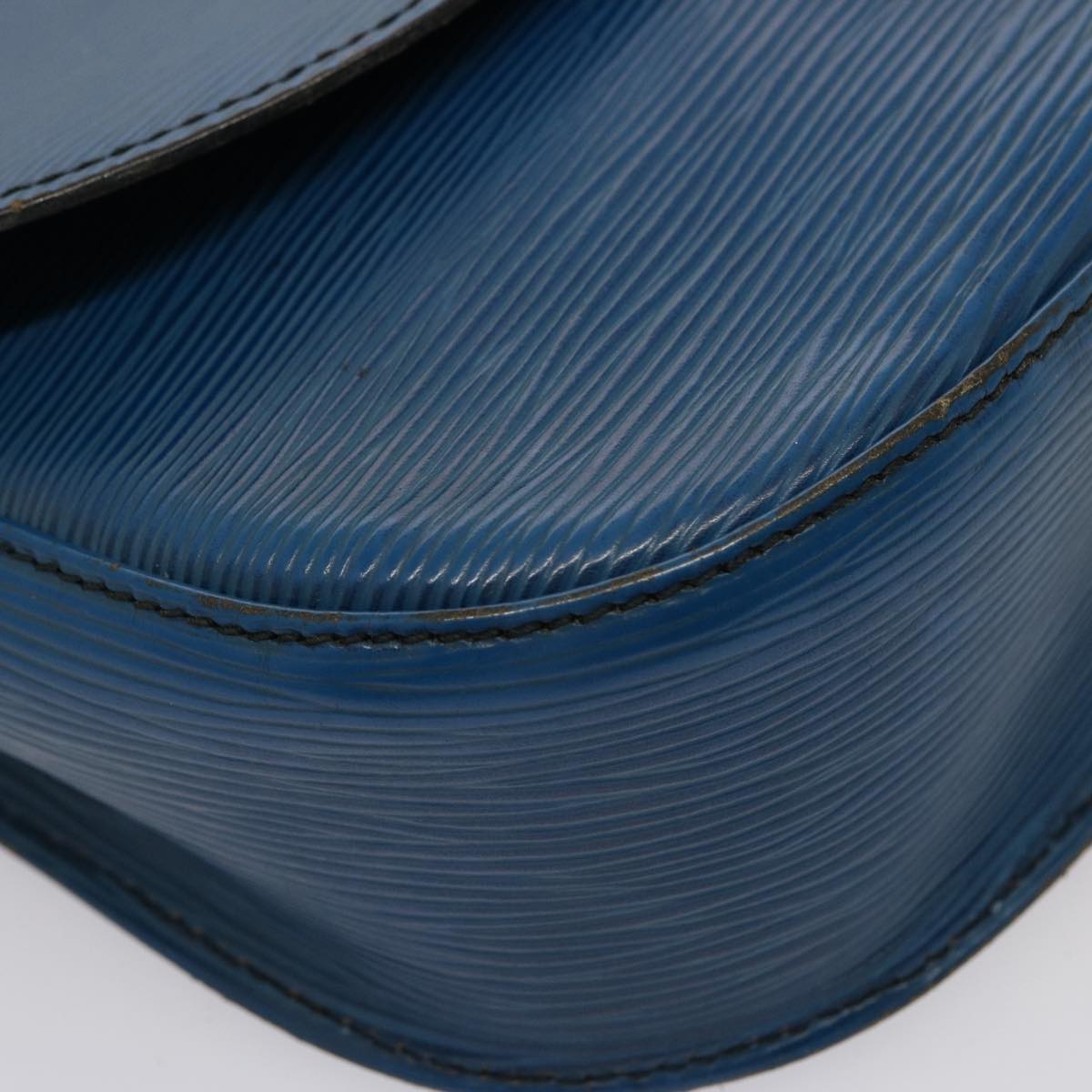 LOUIS VUITTON Epi Saint Cloud GM Shoulder Bag Toledo Blue M52195 LV 75736