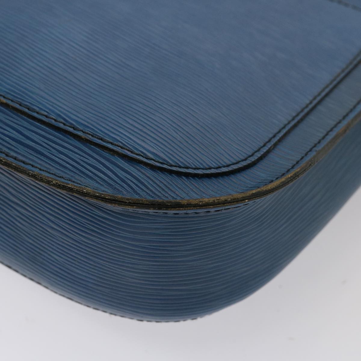 LOUIS VUITTON Epi Saint Cloud GM Shoulder Bag Toledo Blue M52195 LV 75736