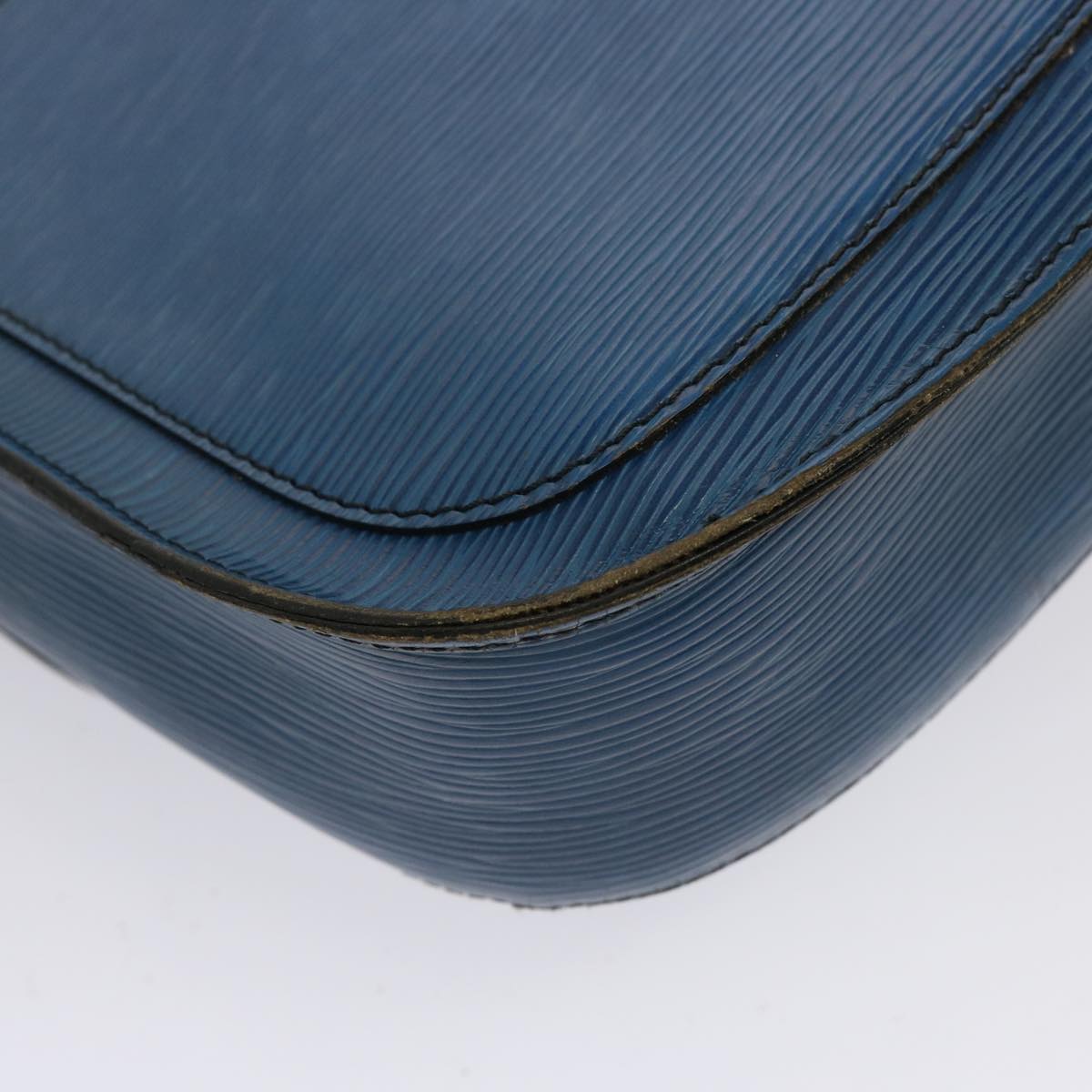 LOUIS VUITTON Epi Saint Cloud GM Shoulder Bag Toledo Blue M52195 LV 75736