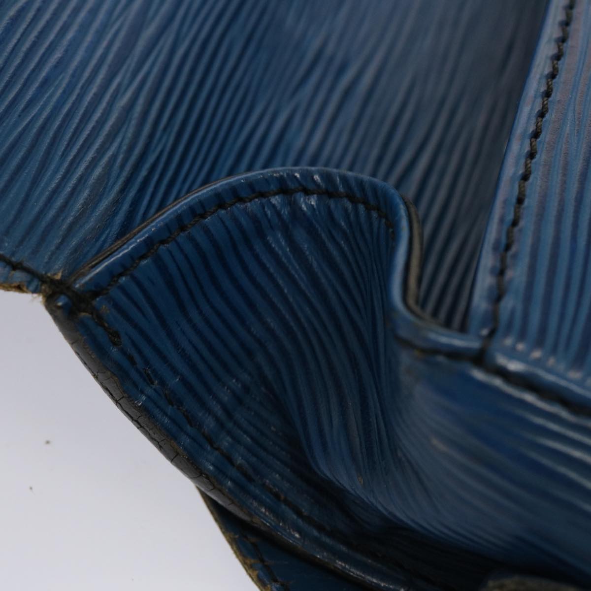 LOUIS VUITTON Epi Saint Cloud GM Shoulder Bag Toledo Blue M52195 LV 75736