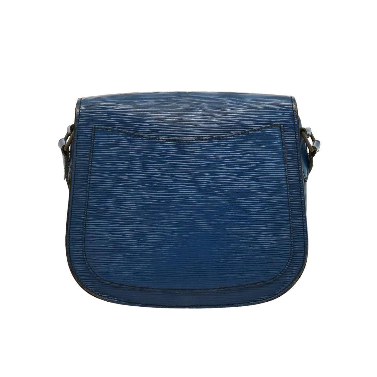 LOUIS VUITTON Epi Saint Cloud GM Shoulder Bag Toledo Blue M52195 LV 75736