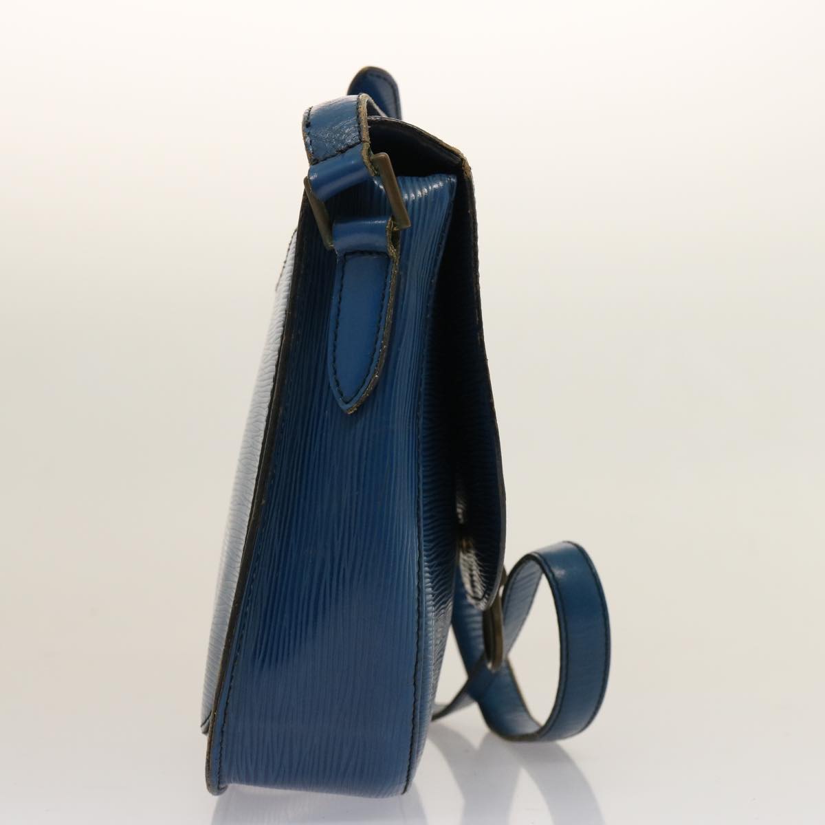 LOUIS VUITTON Epi Saint Cloud GM Shoulder Bag Toledo Blue M52195 LV 75736