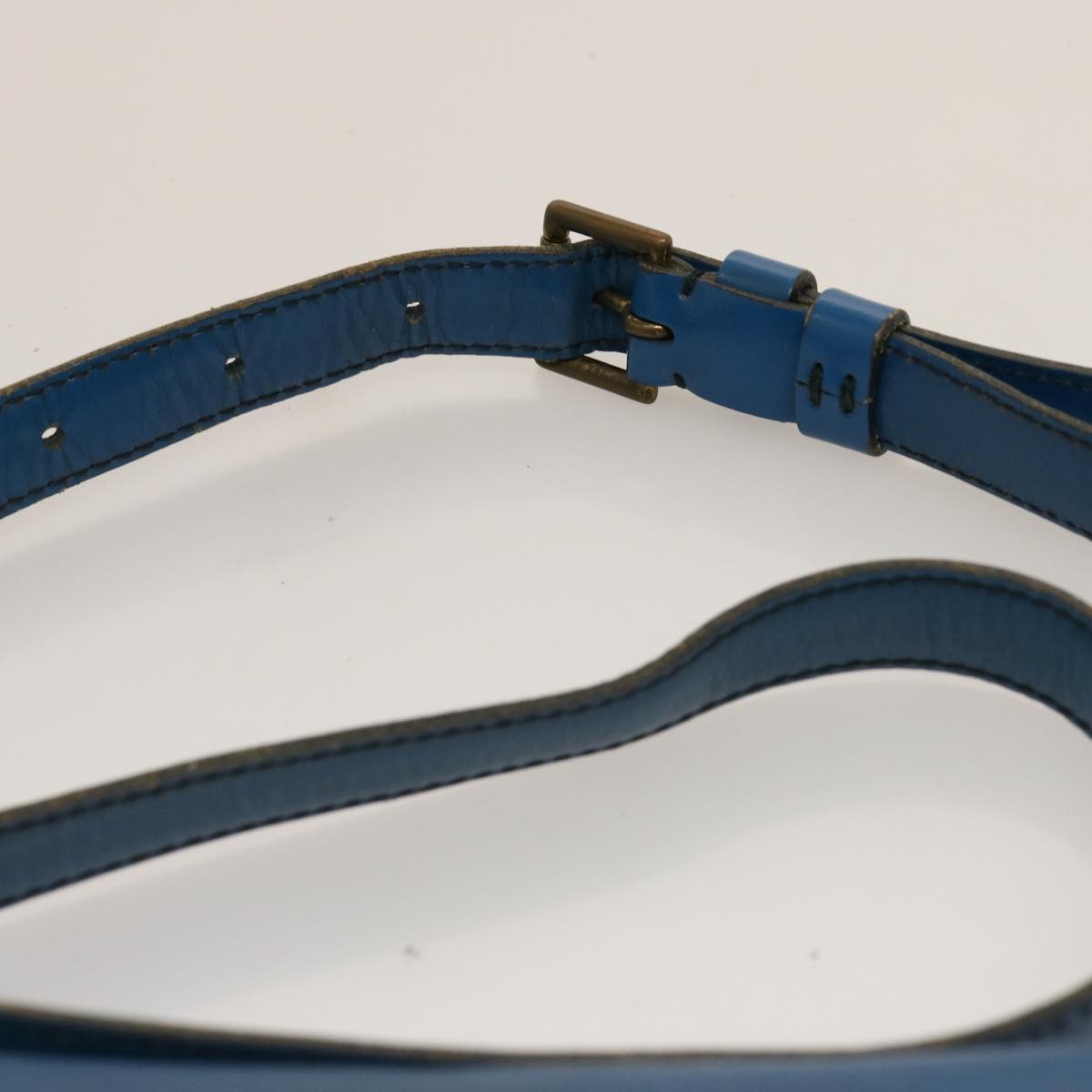 LOUIS VUITTON Epi Saint Cloud GM Shoulder Bag Toledo Blue M52195 LV 75736