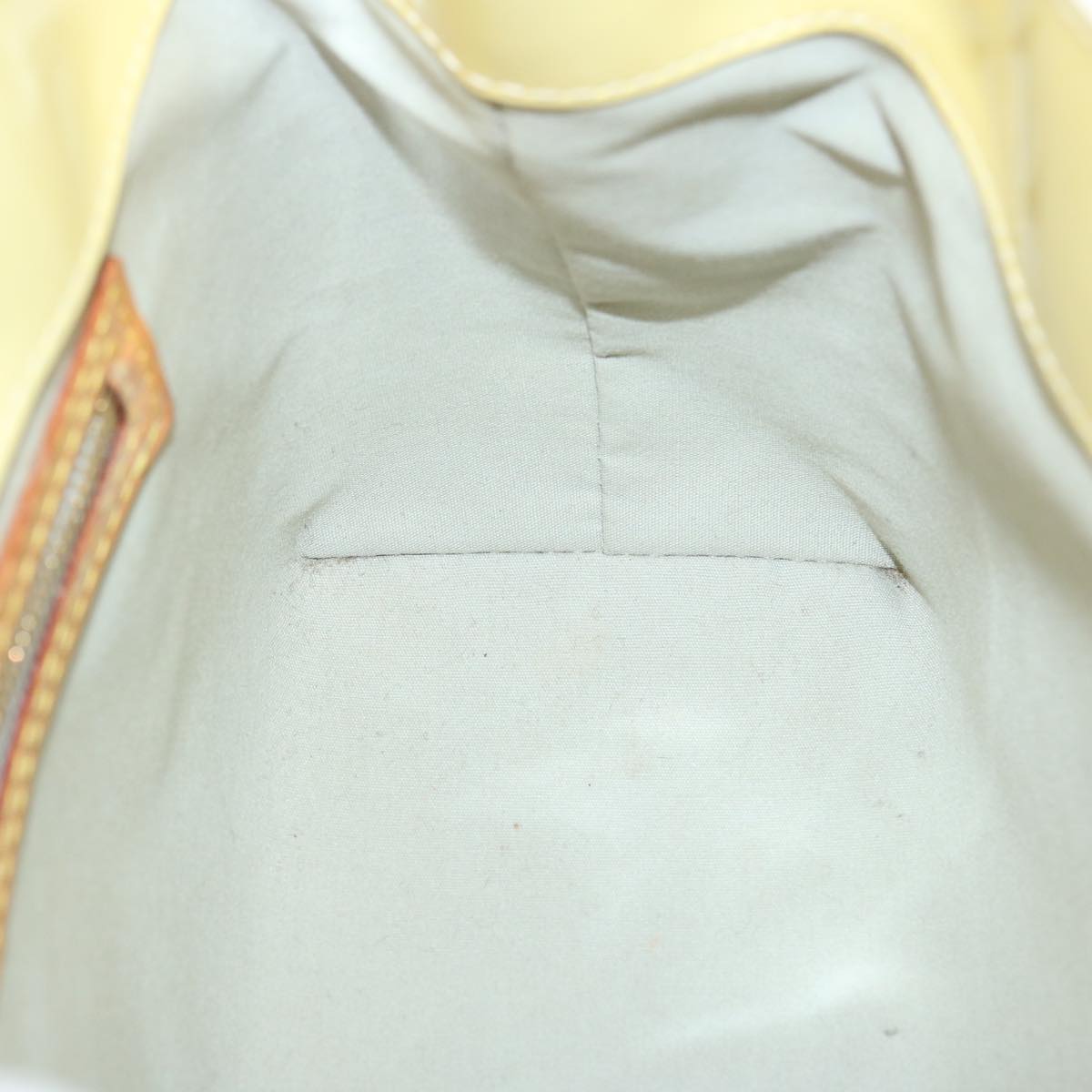 LOUIS VUITTON Monogram Vernis Reade PM Hand Bag Perle M91336 LV 75737
