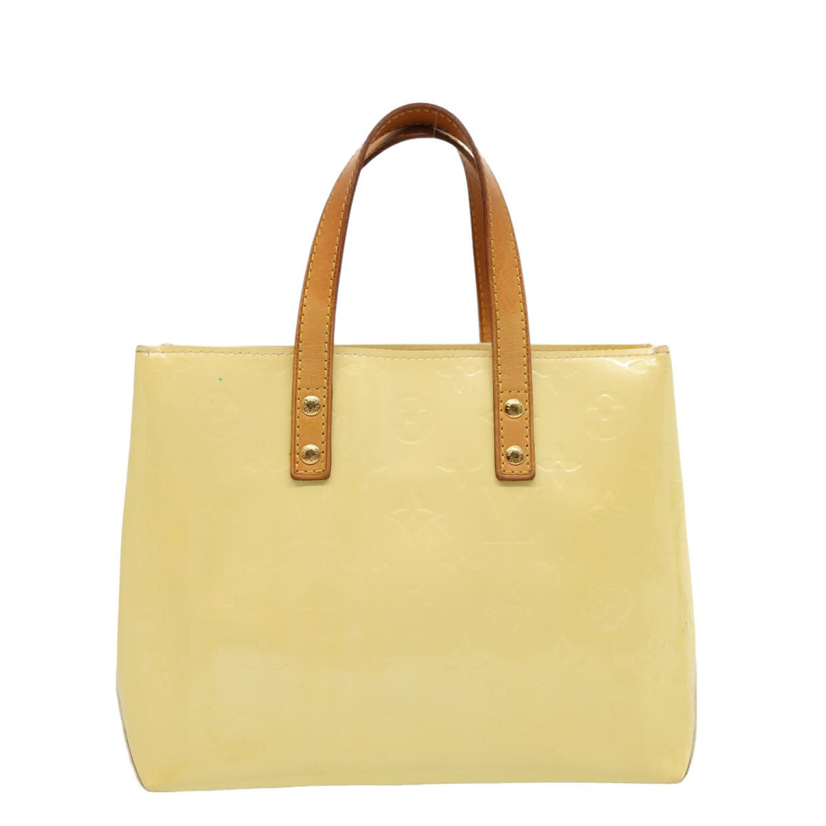 LOUIS VUITTON Monogram Vernis Reade PM Hand Bag Perle M91336 LV 75737
