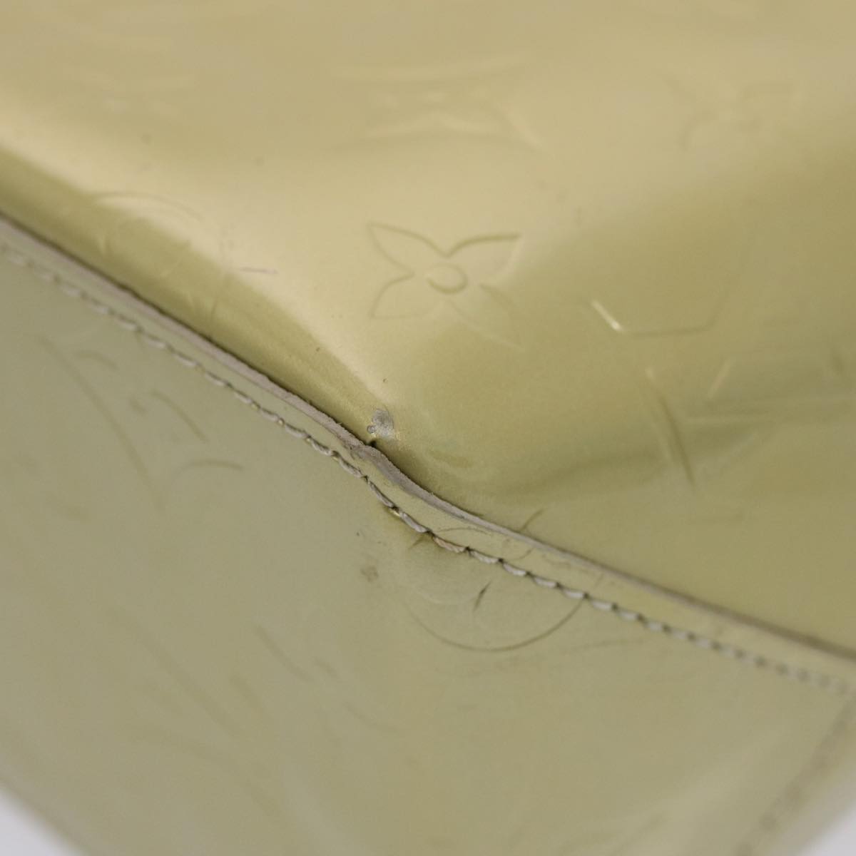 LOUIS VUITTON Monogram Vernis Reade PM Hand Bag Gris M91145 LV 75738