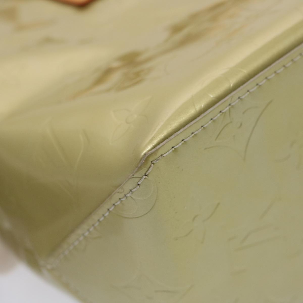 LOUIS VUITTON Monogram Vernis Reade PM Hand Bag Gris M91145 LV 75738
