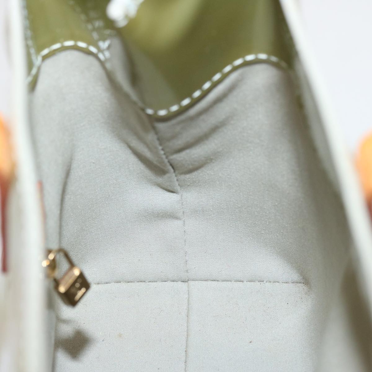LOUIS VUITTON Monogram Vernis Reade PM Hand Bag Gris M91145 LV 75738