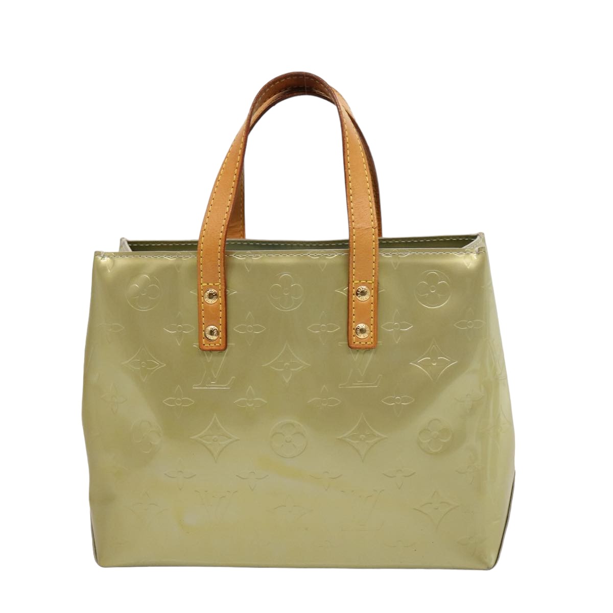 LOUIS VUITTON Monogram Vernis Reade PM Hand Bag Gris M91145 LV 75738