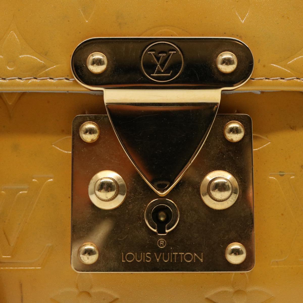LOUIS VUITTON Monogram Vernis Spring Street Hand Bag Gris M91029 LV 75739