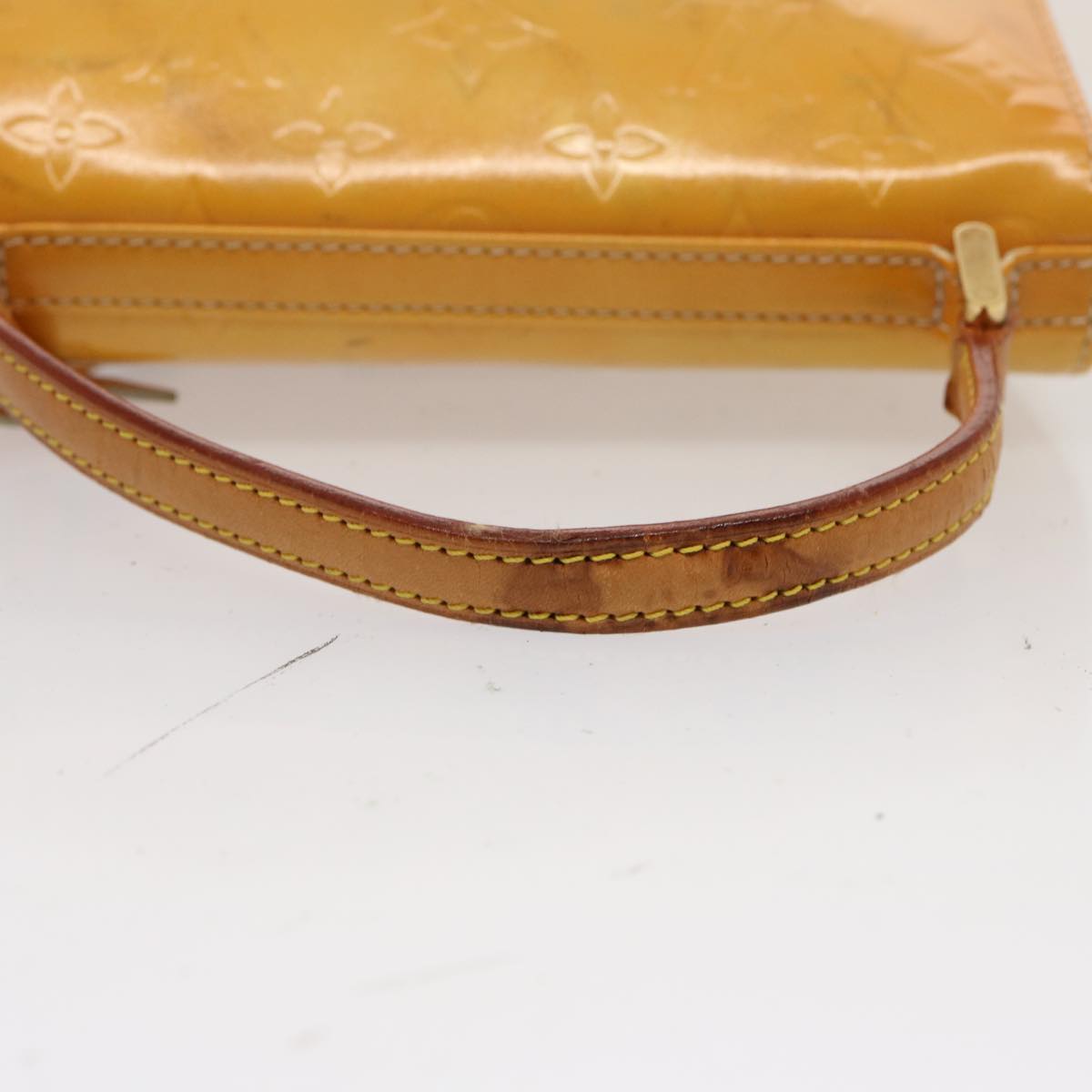 LOUIS VUITTON Monogram Vernis Spring Street Hand Bag Gris M91029 LV 75739