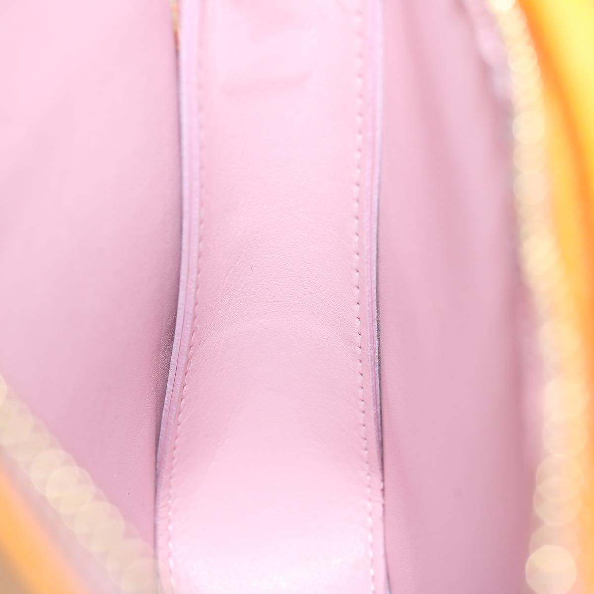 LOUIS VUITTON Monogram Vernis Motto Pouch Marshmallow Pink M91312 LV 75740