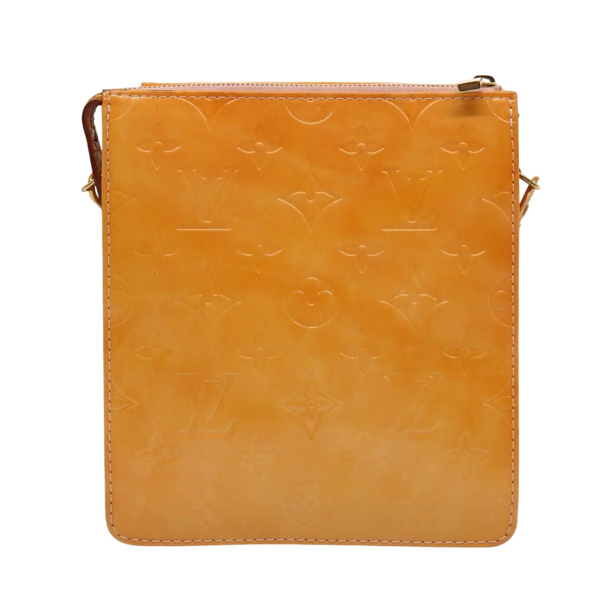 LOUIS VUITTON Monogram Vernis Motto Pouch Marshmallow Pink M91312 LV 75740
