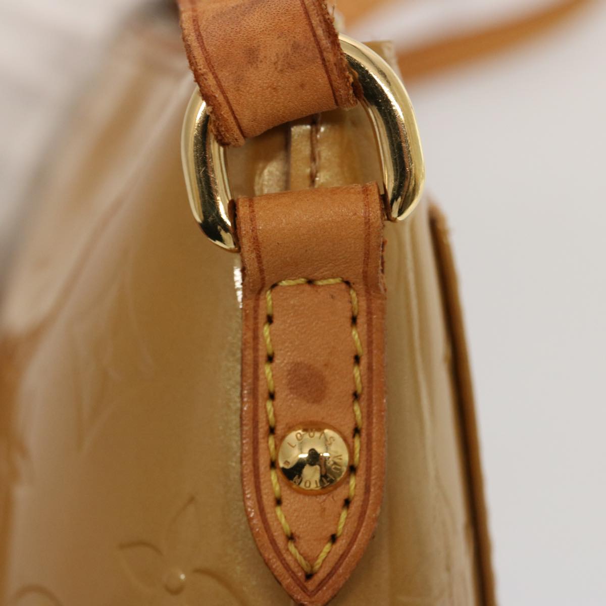 LOUIS VUITTON Monogram Vernis Minna Street Bag Noisette M91508 LV 75741