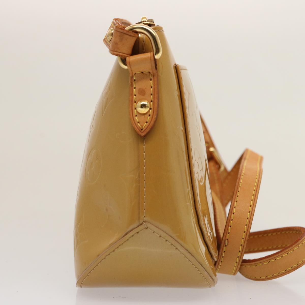 LOUIS VUITTON Monogram Vernis Minna Street Bag Noisette M91508 LV 75741