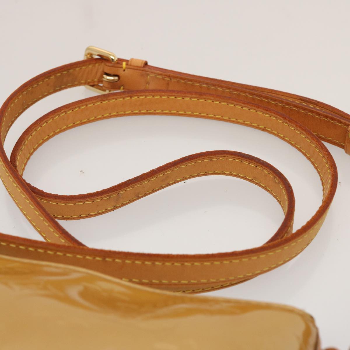 LOUIS VUITTON Monogram Vernis Minna Street Bag Noisette M91508 LV 75741
