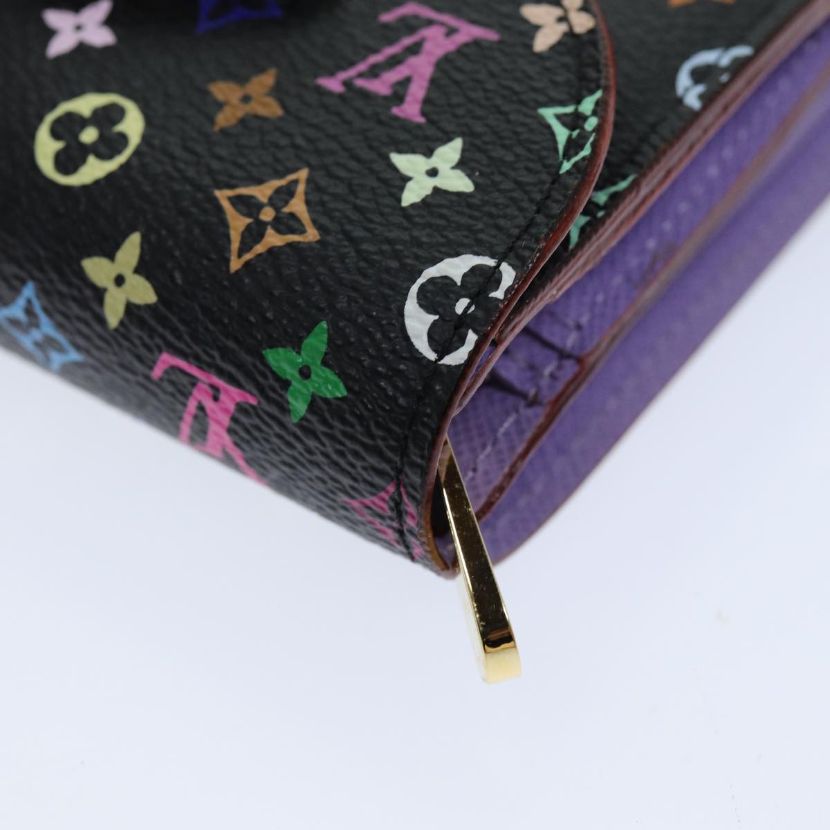 LOUIS VUITTON Multicolor Portefeuille Koala Wallet Black M58015 LV 75743A