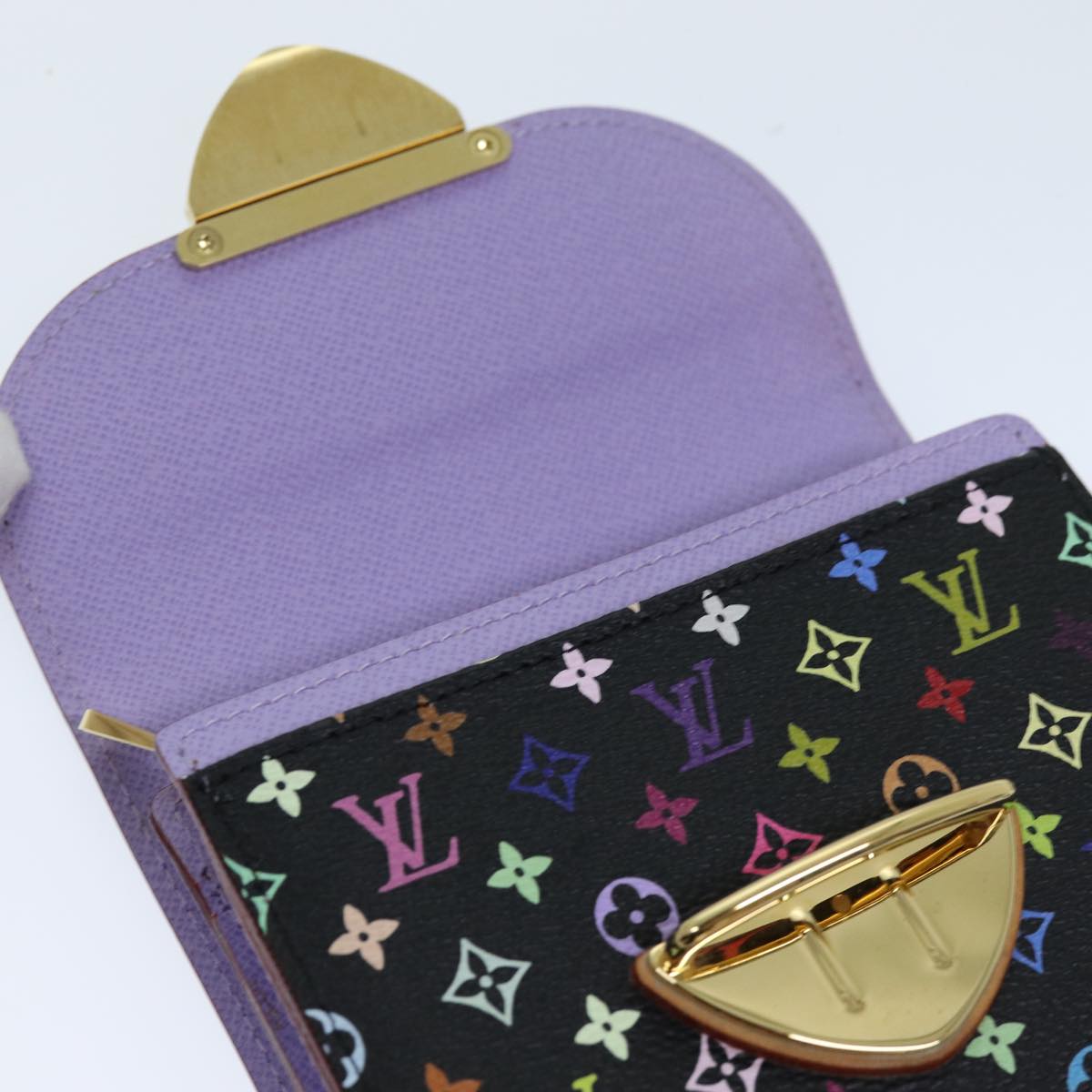 LOUIS VUITTON Multicolor Portefeuille Koala Wallet Black M58015 LV 75743A