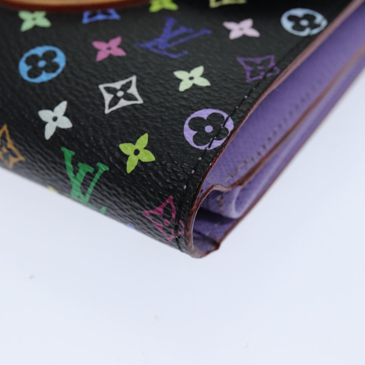 LOUIS VUITTON Multicolor Portefeuille Koala Wallet Black M58015 LV 75743A