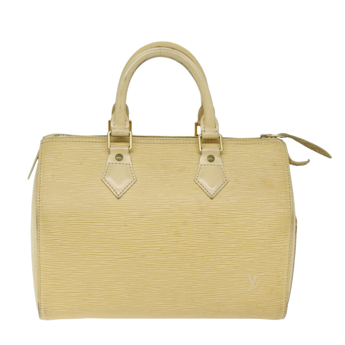 LOUIS VUITTON Epi Speedy 25 Hand Bag Vanilla M4301A LV 75748