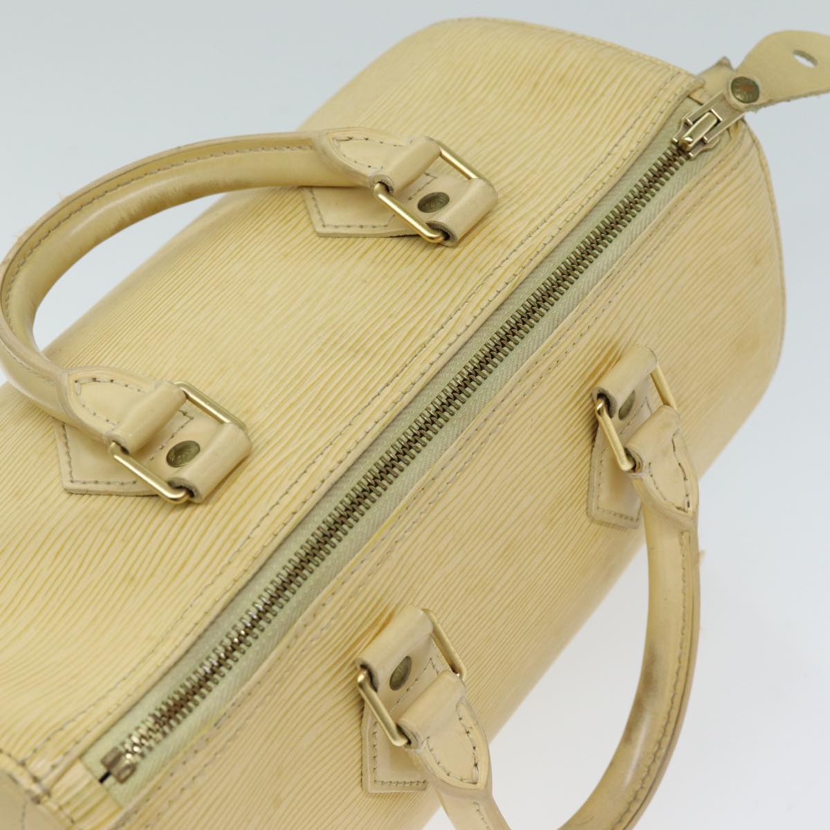 LOUIS VUITTON Epi Speedy 25 Hand Bag Vanilla M4301A LV 75748