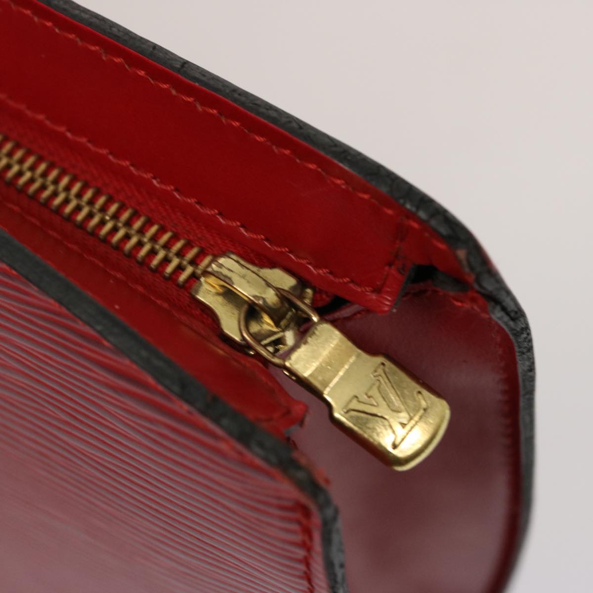 LOUIS VUITTON Epi Saint Jacques Shoulder Bag Red M52277 LV 75750