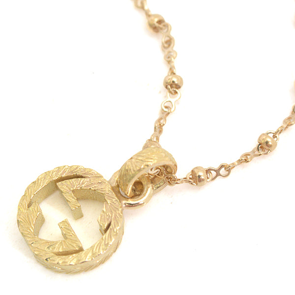 Luxury Gucci Trending 2025 Interlocking G Arabesque Necklace 750YG Yellow Gold