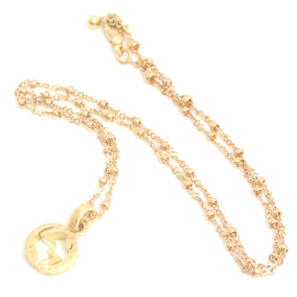 Luxury Gucci Trending 2025 Interlocking G Arabesque Necklace 750YG Yellow Gold