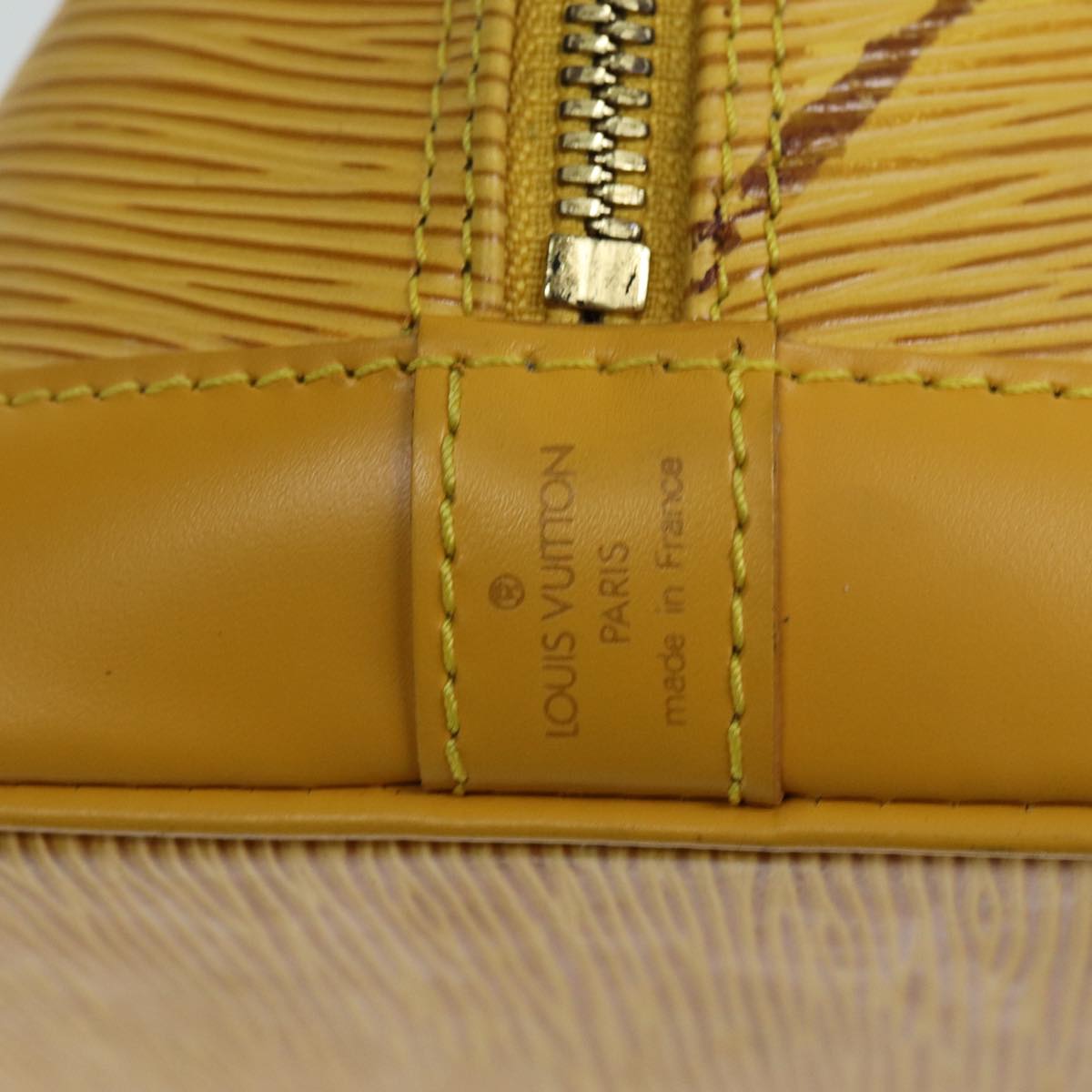 LOUIS VUITTON Epi Alma Hand Bag Tassili Yellow M52149 LV 75756