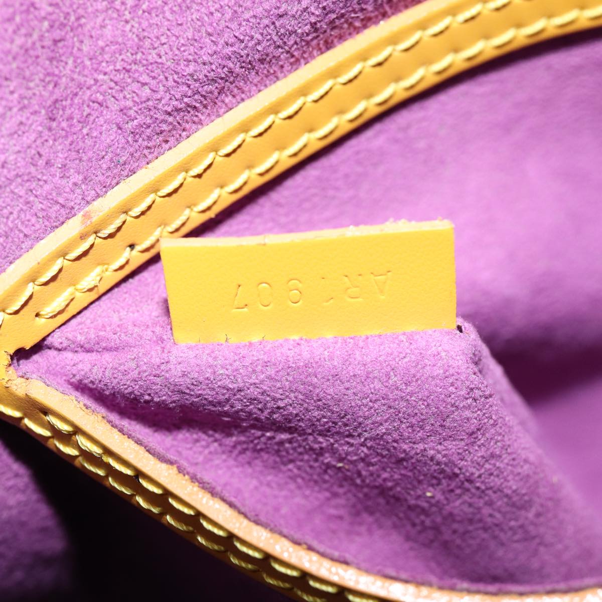 LOUIS VUITTON Epi Alma Hand Bag Tassili Yellow M52149 LV 75756