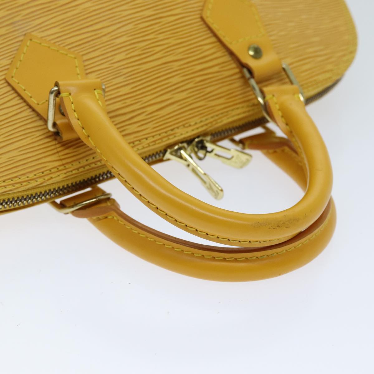 LOUIS VUITTON Epi Alma Hand Bag Tassili Yellow M52149 LV 75756