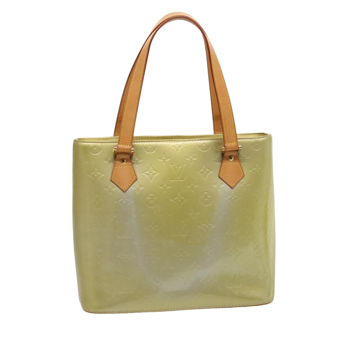 LOUIS VUITTON Monogram Vernis Houston Hand Bag Gris M91053 LV 75759