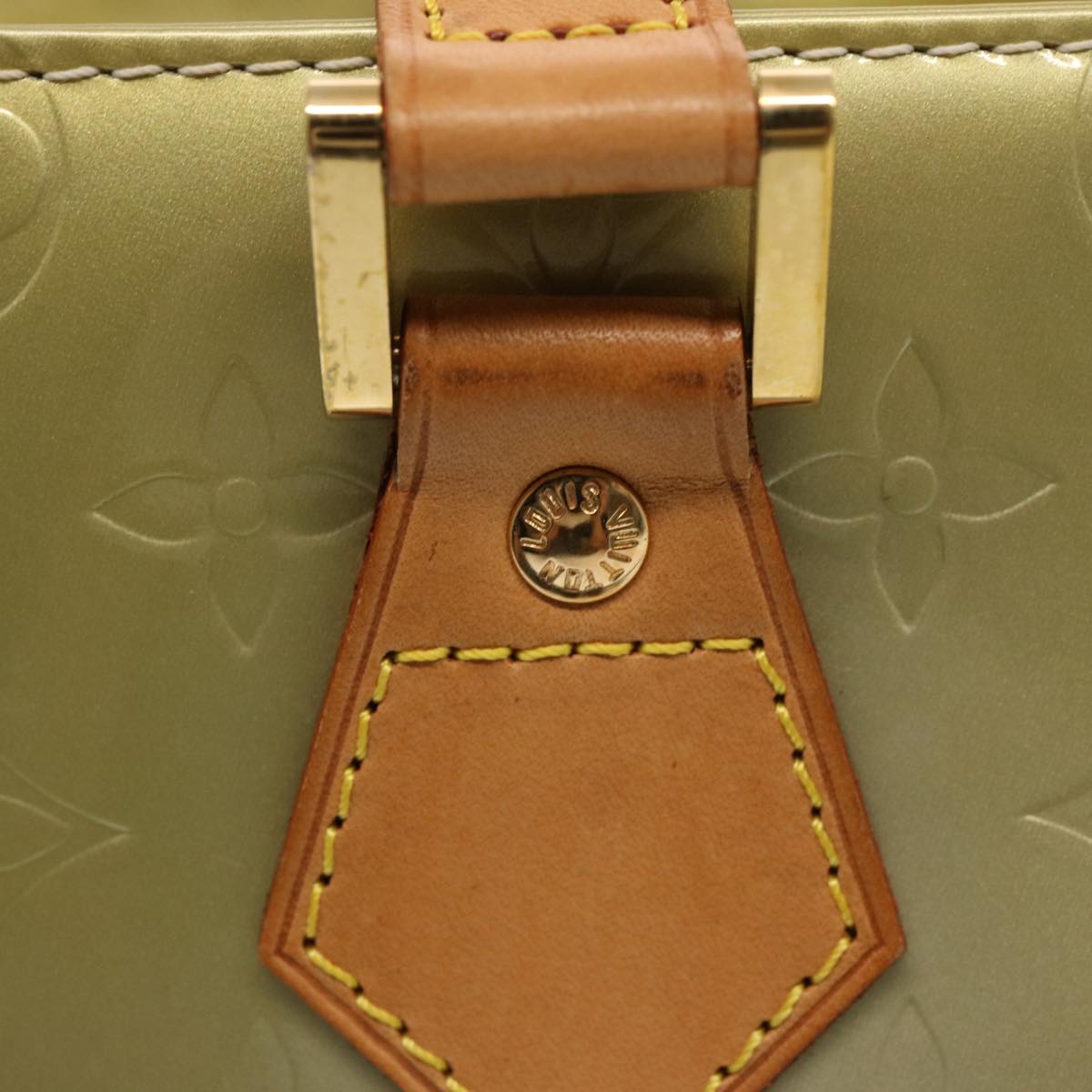 LOUIS VUITTON Monogram Vernis Houston Hand Bag Gris M91053 LV 75759