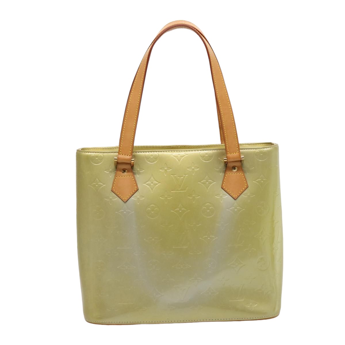 LOUIS VUITTON Monogram Vernis Houston Hand Bag Gris M91053 LV 75759