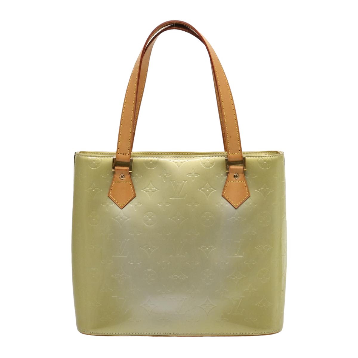 LOUIS VUITTON Monogram Vernis Houston Hand Bag Gris M91053 LV 75759