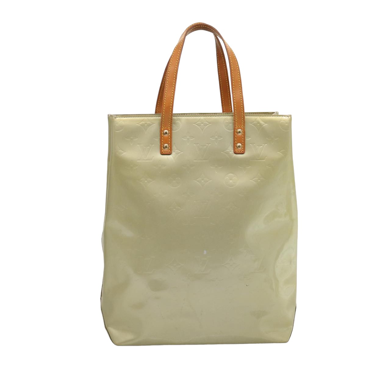 LOUIS VUITTON Monogram Vernis Reade MM Hand Bag Gris M91142 LV 75760