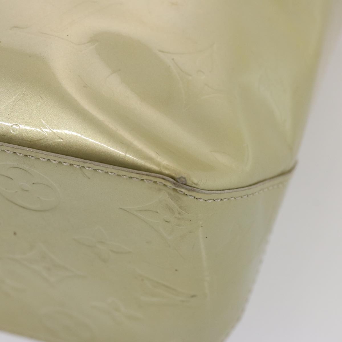 LOUIS VUITTON Monogram Vernis Reade MM Hand Bag Gris M91142 LV 75760