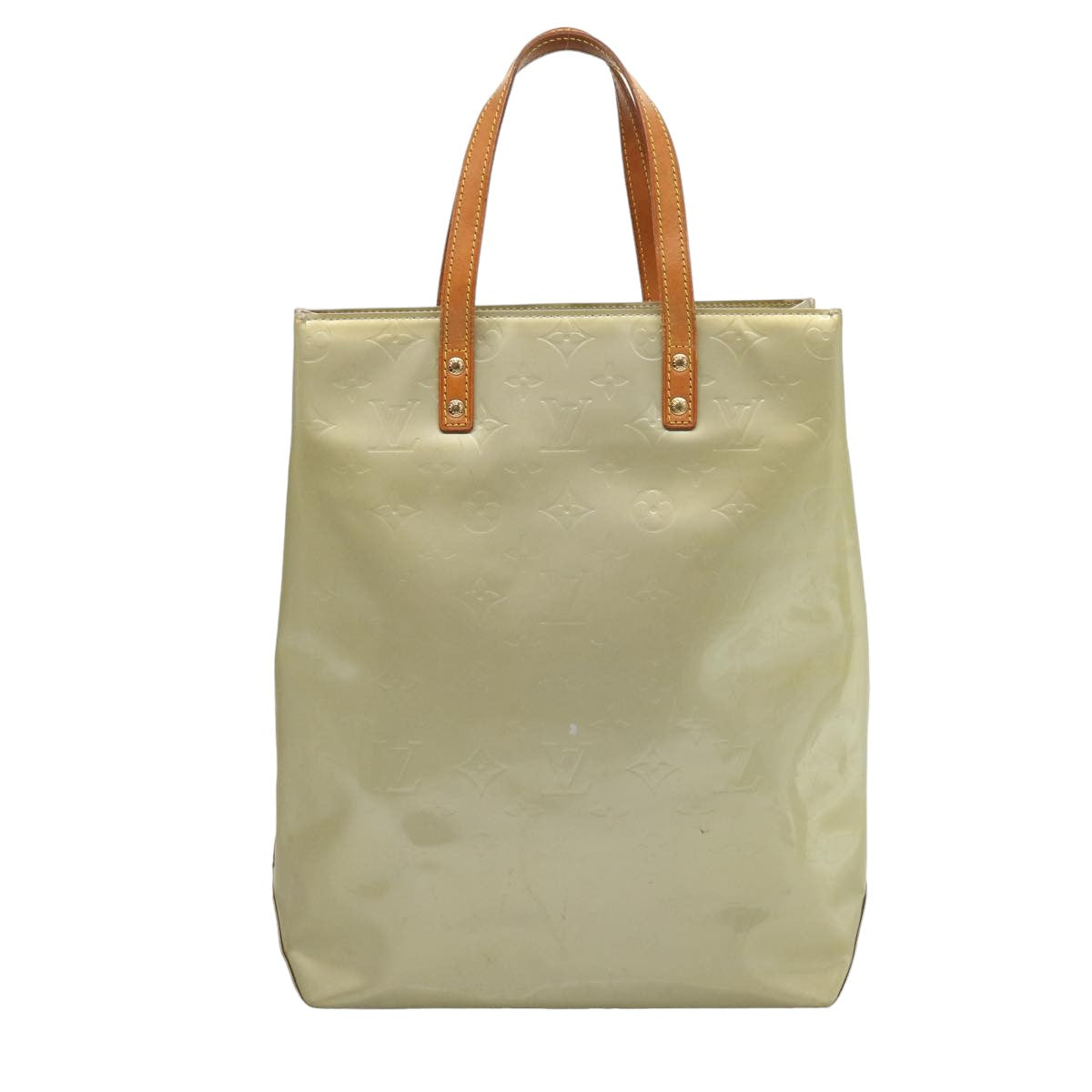 LOUIS VUITTON Monogram Vernis Reade MM Hand Bag Gris M91142 LV 75760