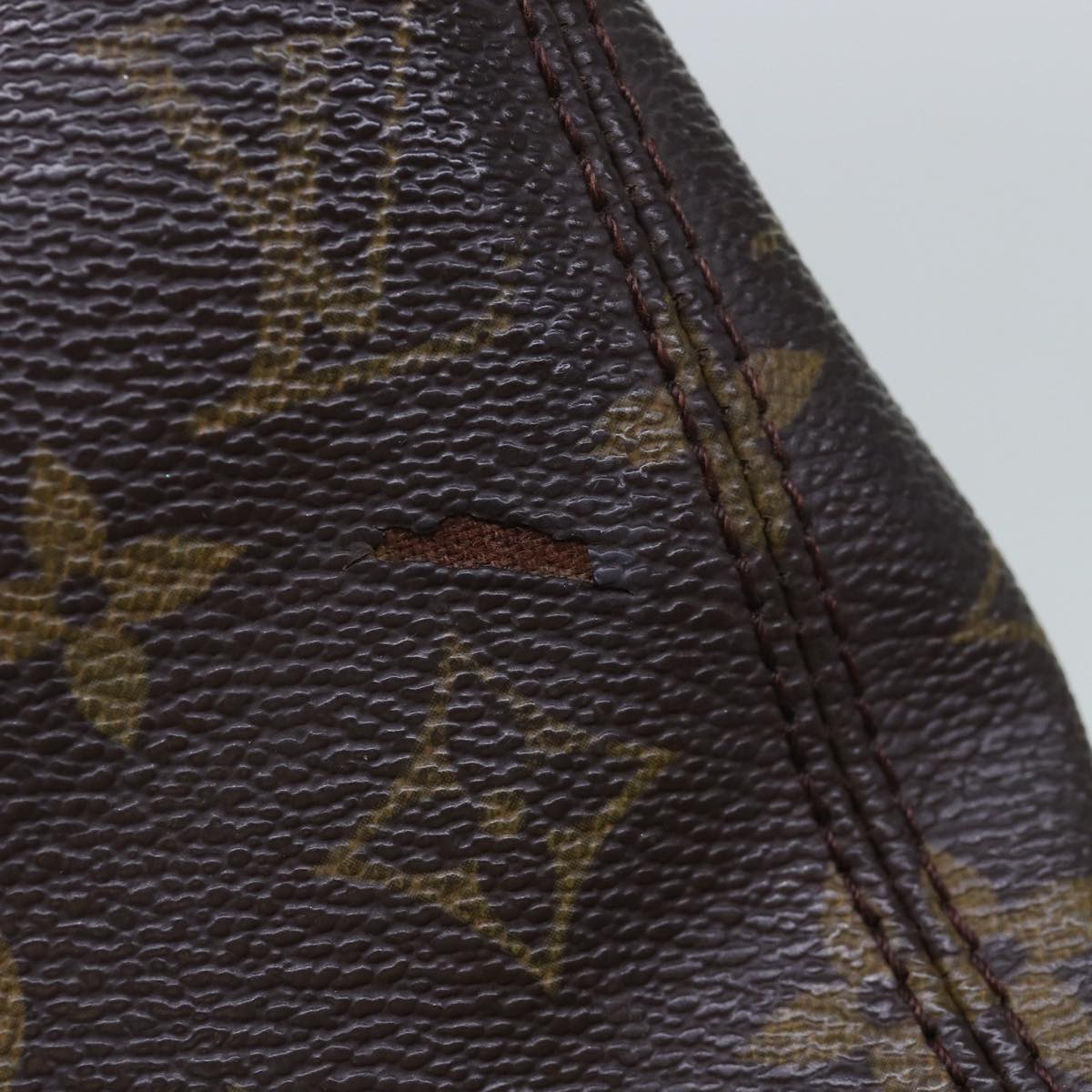 LOUIS VUITTON Monogram Cabas Mezzo Tote Bag M51151 LV 75776