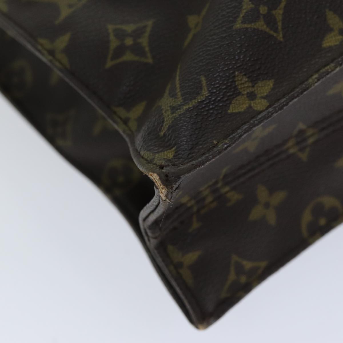 LOUIS VUITTON Monogram Sac Plat Hand Bag M51140 LV 75778