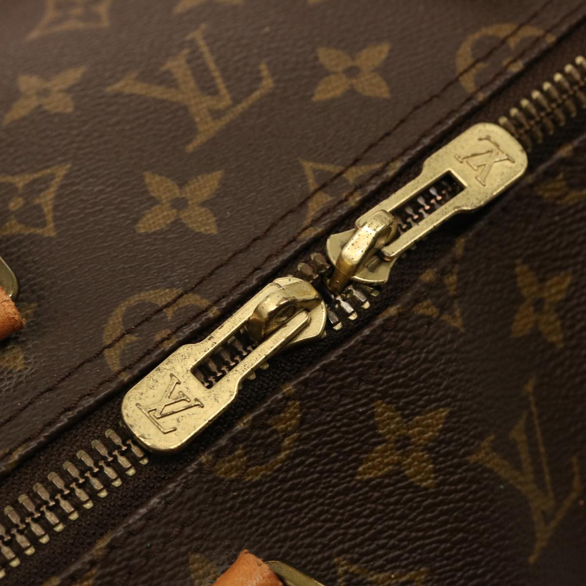 LOUIS VUITTON Monogram Keepall 55 Boston Bag M41424 LV 75792