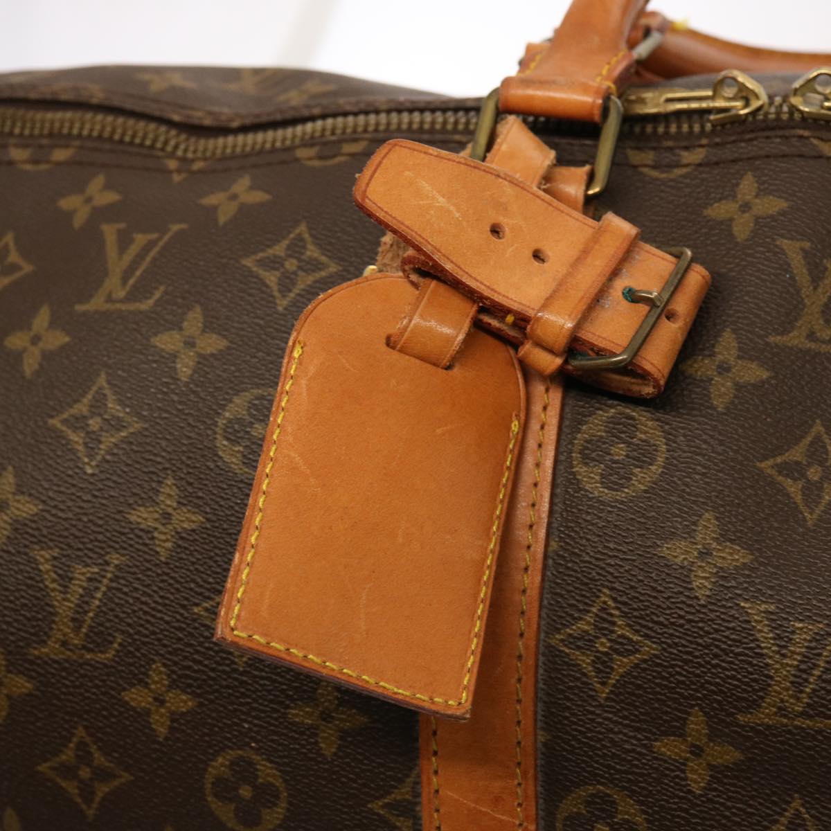 LOUIS VUITTON Monogram Keepall 55 Boston Bag M41424 LV 75792