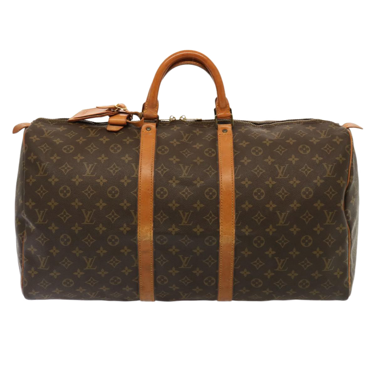 LOUIS VUITTON Monogram Keepall 55 Boston Bag M41424 LV 75792