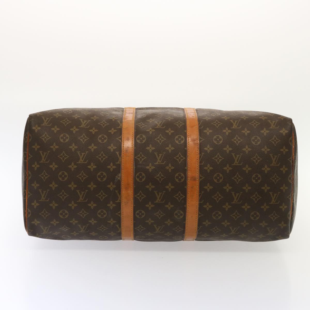 LOUIS VUITTON Monogram Keepall 55 Boston Bag M41424 LV 75792