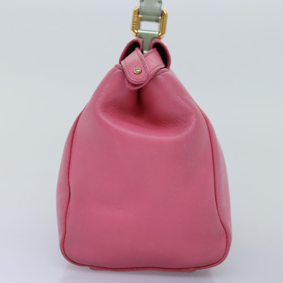 Luxury Fendi Mini Peek A Boo Hand Bag Leather 2way Pink75805