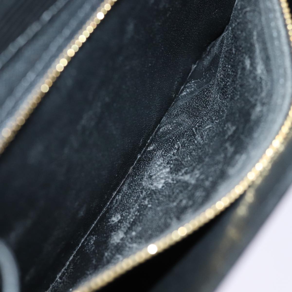 LOUIS VUITTON Epi Art Deco Clutch Bag Black M52632 LV 75847