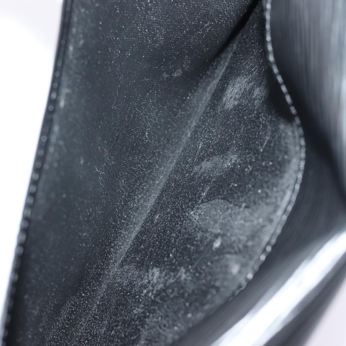 LOUIS VUITTON Epi Art Deco Clutch Bag Black M52632 LV 75847