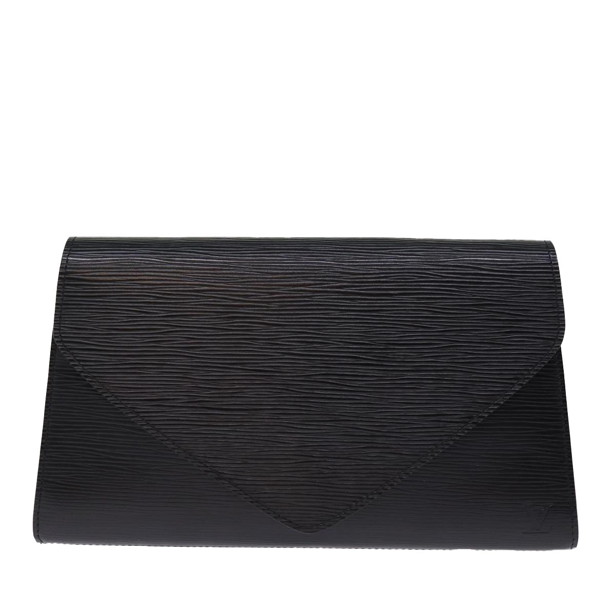 LOUIS VUITTON Epi Art Deco Clutch Bag Black M52632 LV 75847